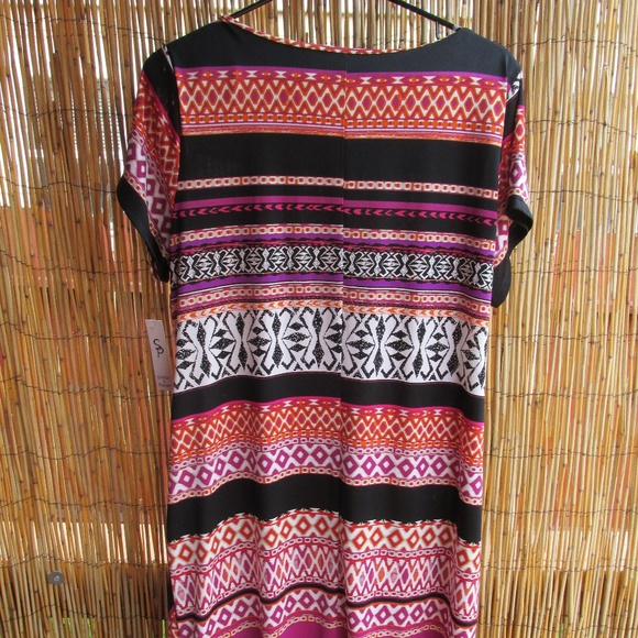 NWT Shelby & Palmer Tie Dress With Rouching 1X - Picture 4 of 4